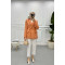 Tassel Tweed Jacket Orange