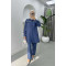 Tassel and Beaded Suit Navy Blue