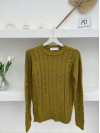 Hair Knitted Stone Knitwear Sweater Green