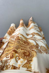 Shawl Patterned Dress Gold