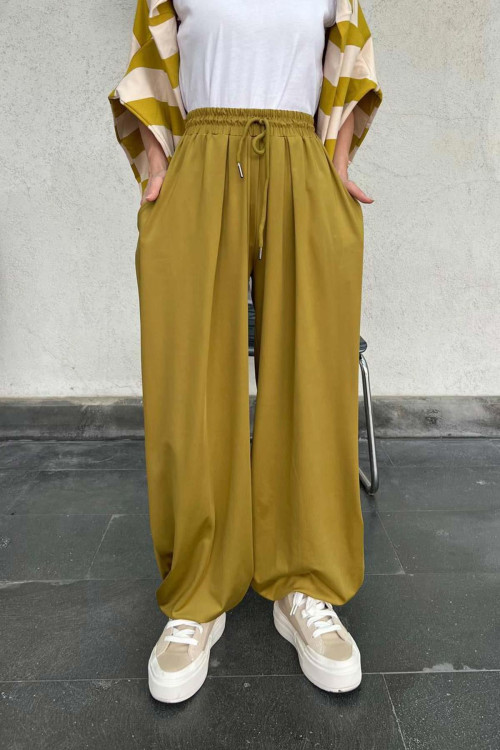 Shalwar Trousers Oil Green