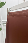 Satin Skirt Brown