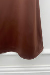 Satin Skirt Brown