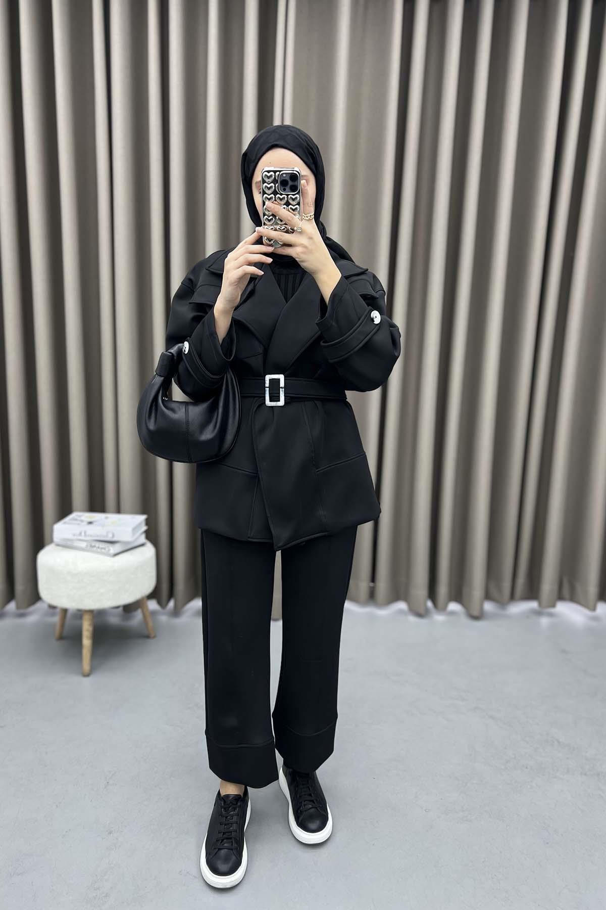 Scuba Jacket Set Black