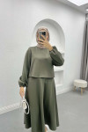 Scuba Crop Suit Khaki