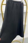 Scuba Flared Skirt Black