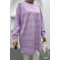 Glitter Striped Tunic Lilac