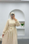 Glitter Princess Dress Beige