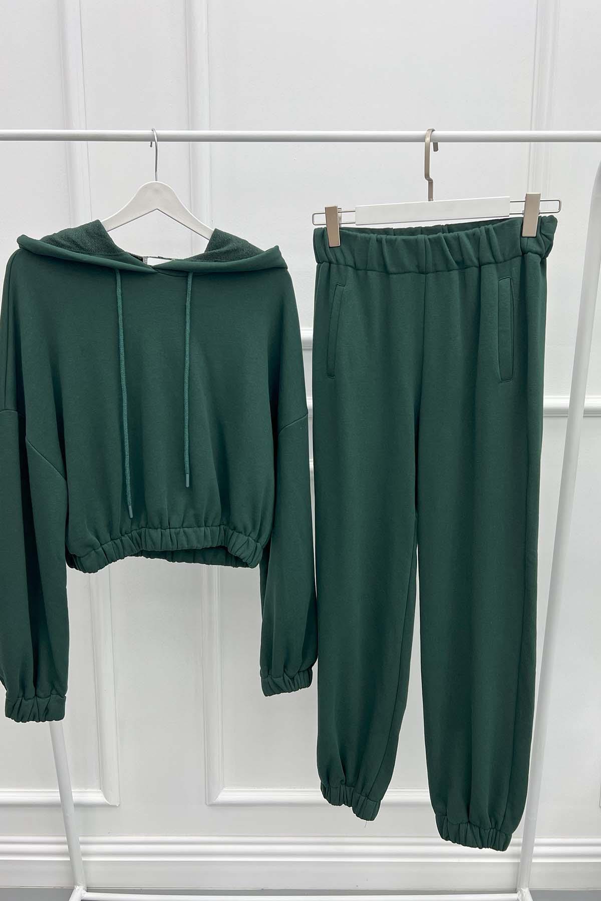 Soul Hooded Sweat Suit Emerald Green