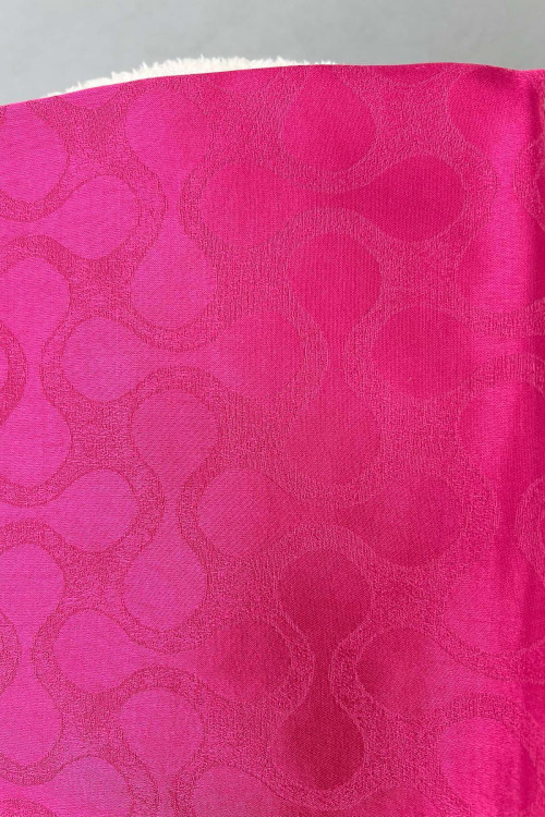 Water Drop Patterned Shawl Fuchsia