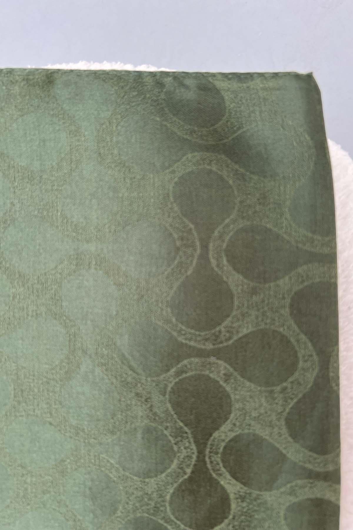 Water Drop Patterned Shawl Khaki