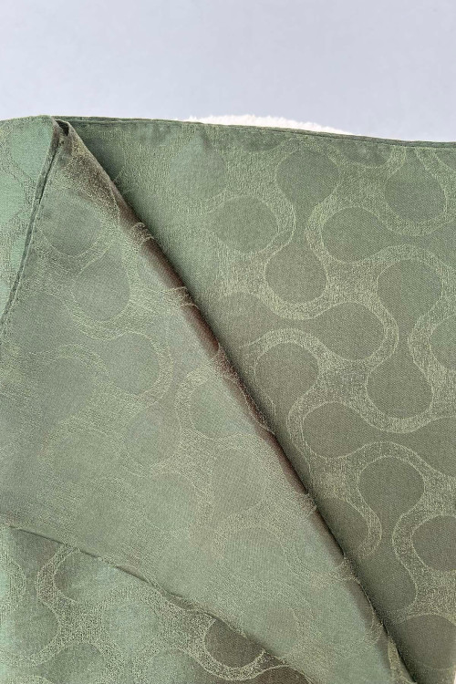 Water Drop Patterned Shawl Khaki