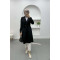 Suede Trench Coat Black