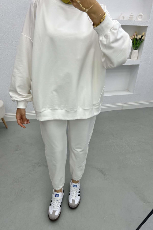 Sweatshirt Set White