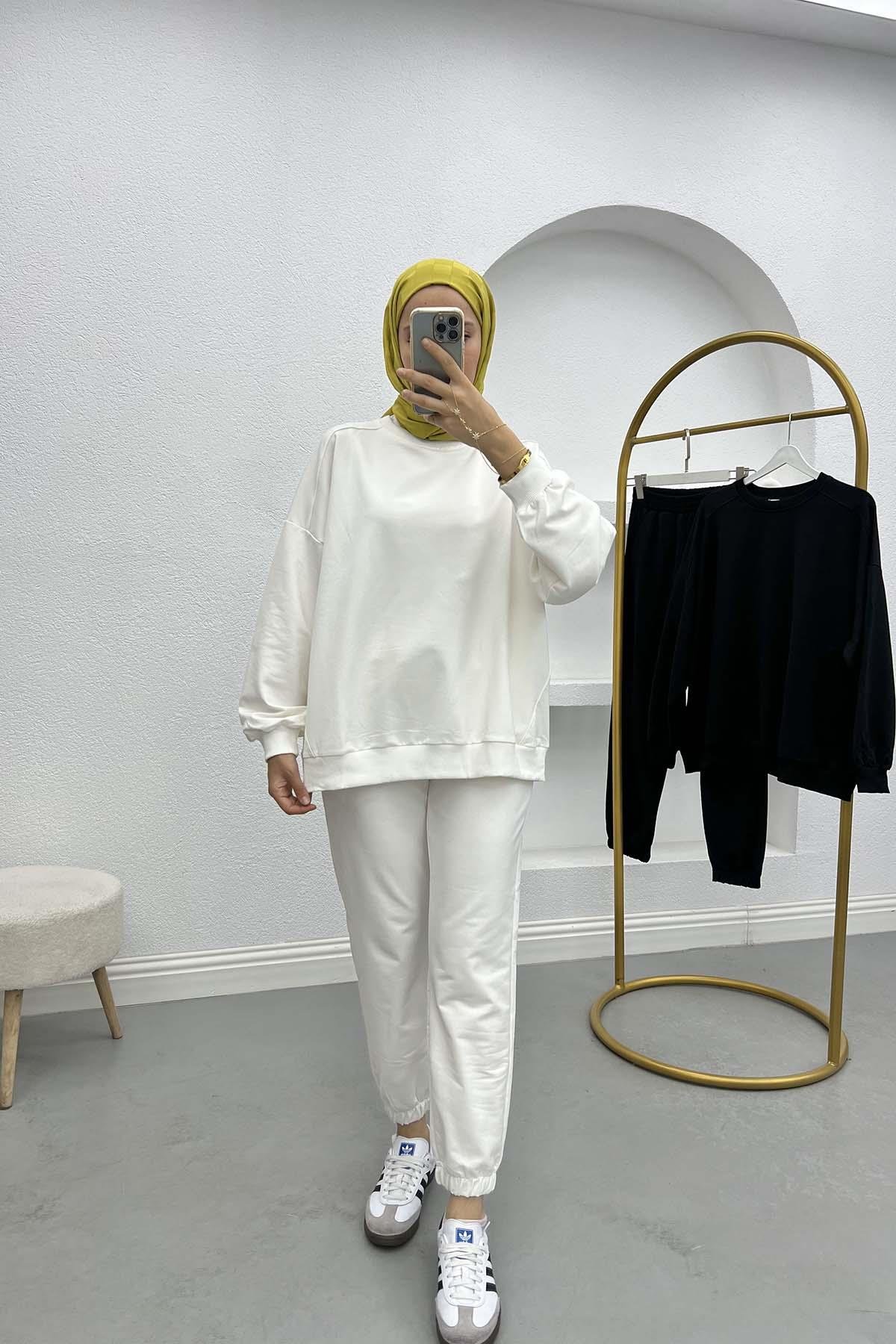 Sweatshirt Set White