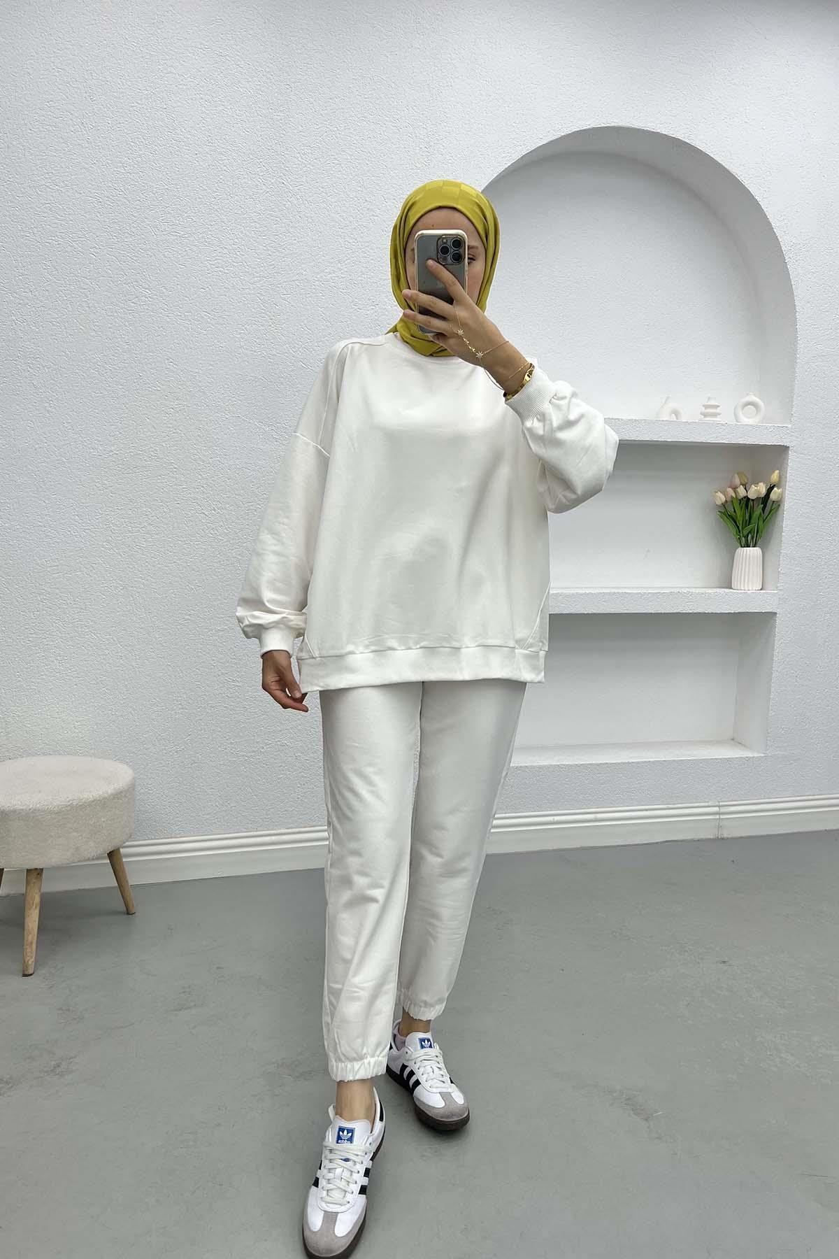 Sweatshirt Set White