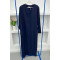 Stoned Abaya Navy Blue