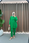 Stoned Trouser Suit Green