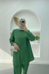 Stoned Tunic Set Green