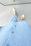 Single Pocket Trouser Suit Blue