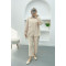 Single Pocket Trouser Suit Stone