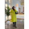 Single Button Belted Cashmere Coat Oil Green