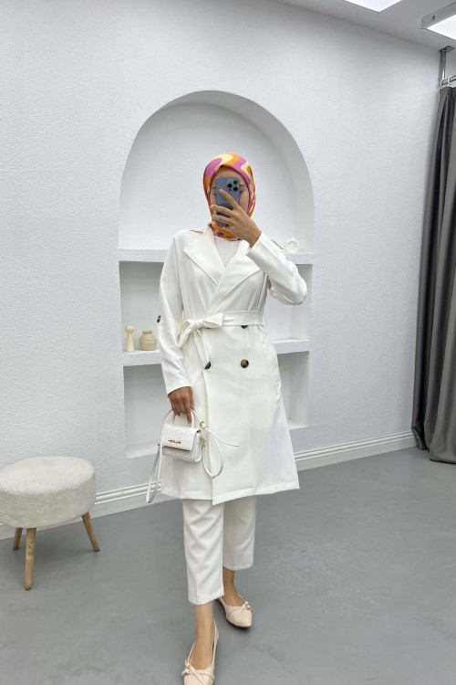 Trench Coat White