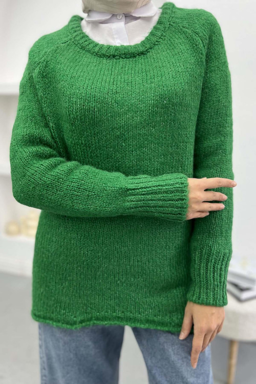 Knitted Sweater Benetton Green