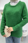 Knitted Sweater Benetton Green