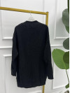 Knitwear Shoulder Buttoned Sweater Black