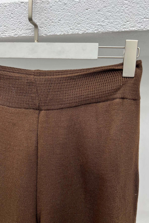 Knitted Trousers Bitter Brown