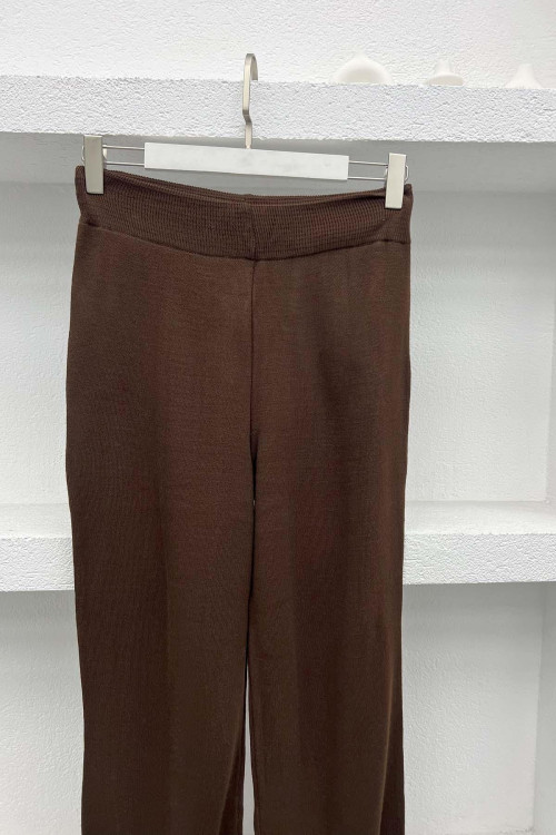 Knitted Trousers Bitter Brown