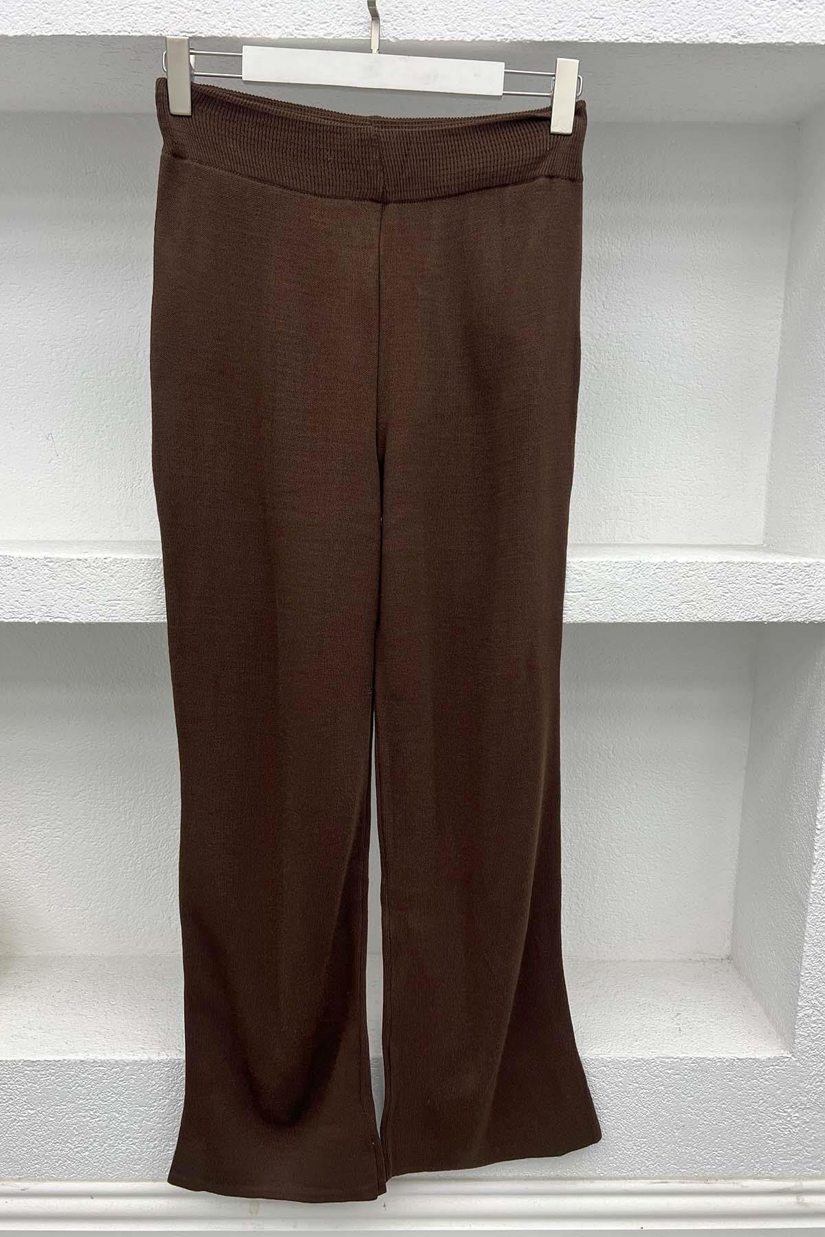 Knitted Trousers Bitter Brown