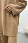 Knitwear Tunic Set Milk Coffee