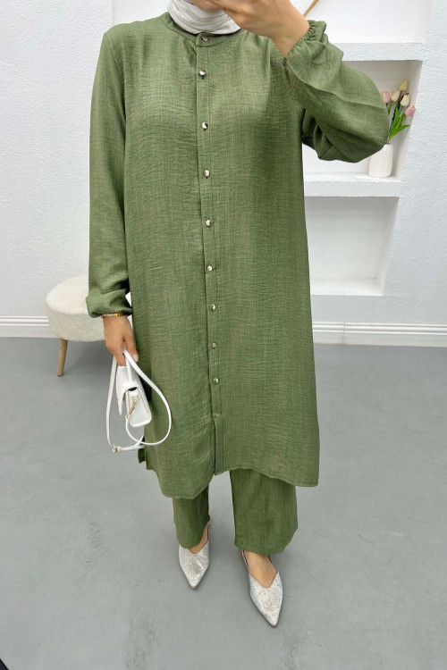 Tunic Suit Khaki