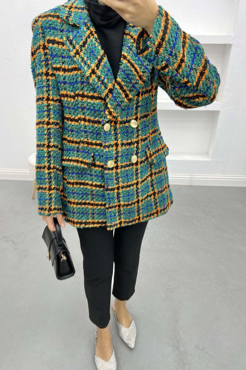 Tweed Jacket Benetton Green