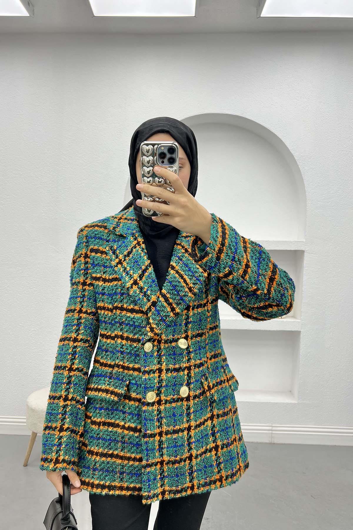 Tweed Jacket Benetton Green