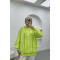 Three Thread Hooded Sweatshirt Neon Green