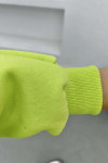 Three Thread Hooded Sweatshirt Neon Green