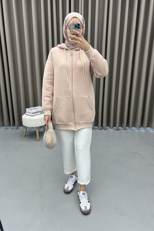 Three Threads School Sweatshirt Beige