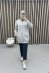 Three Thread School Sweatshirt Gray