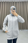 Three Thread School Sweatshirt Gray