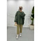 Three Thread Oversize Sweatshirt Khaki