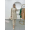 Long Jacket Set Beige