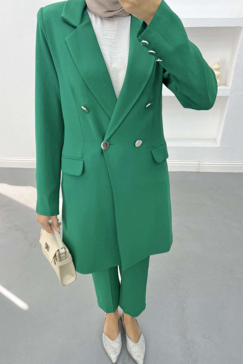 Long Jacket Suit Benetton Green