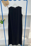 Long Dress Undershirt Black