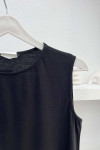 Long Dress Undershirt Black