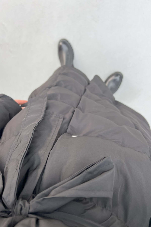 Long Puffer Jacket Black