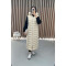 Long Puffer Vest Beige