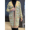 Viral Pattern Long Cardigan Milky Coffee